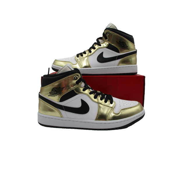 Nike Air Jordan 1 Mid SE Metallic Gold Shoes Men's Size 12 DC1419-700 1F8